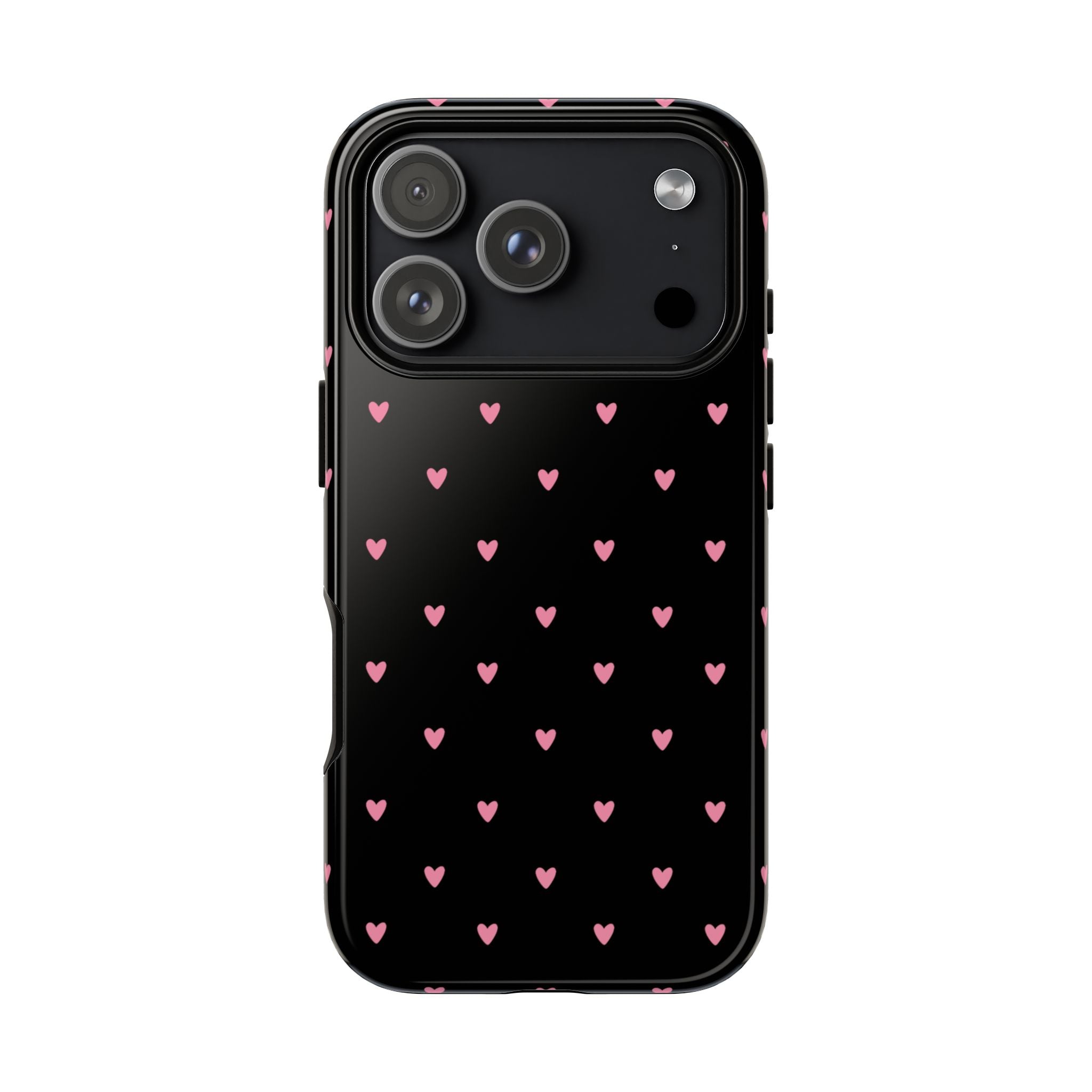 Black & Pink Heart Pattern