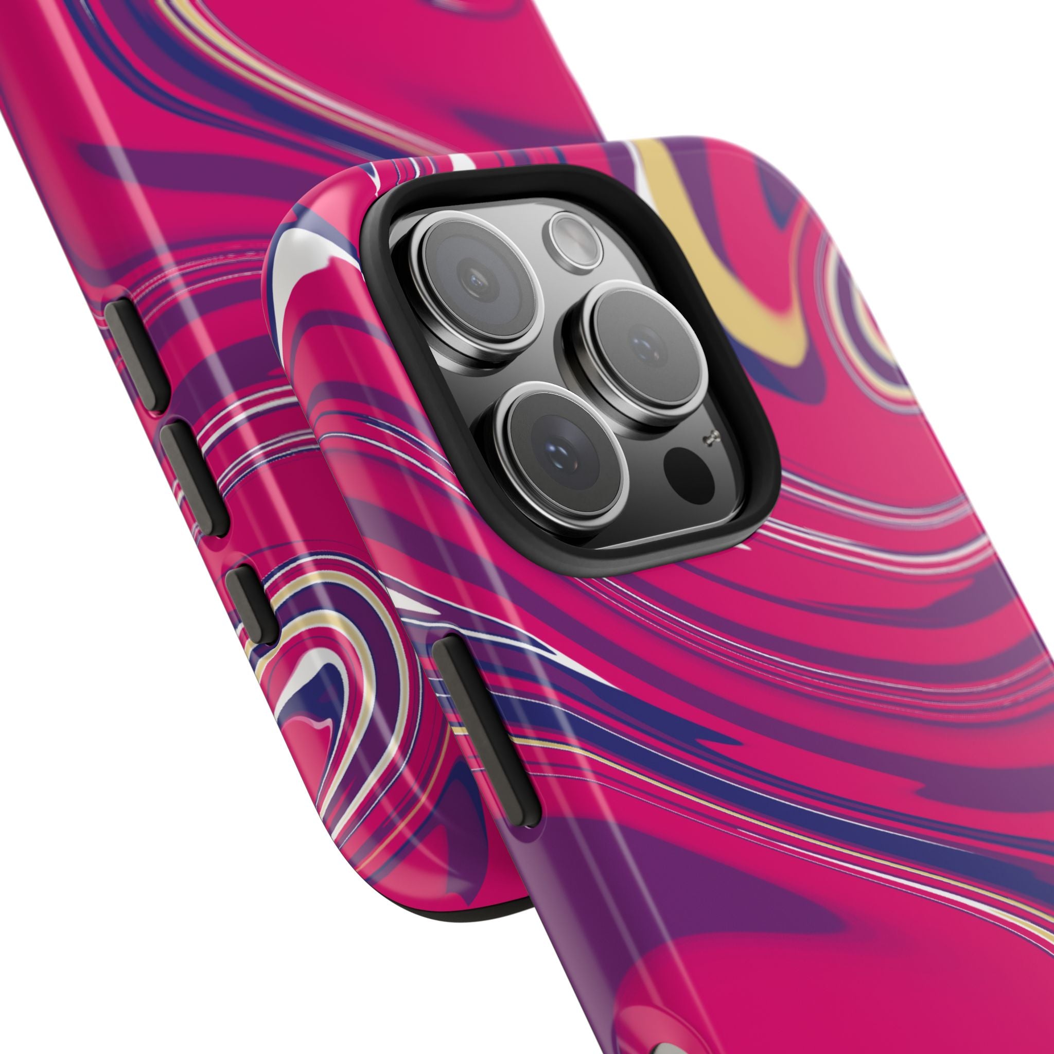 Purple & Pink Messy Marble Swirl