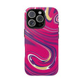 Purple & Pink Messy Marble Swirl