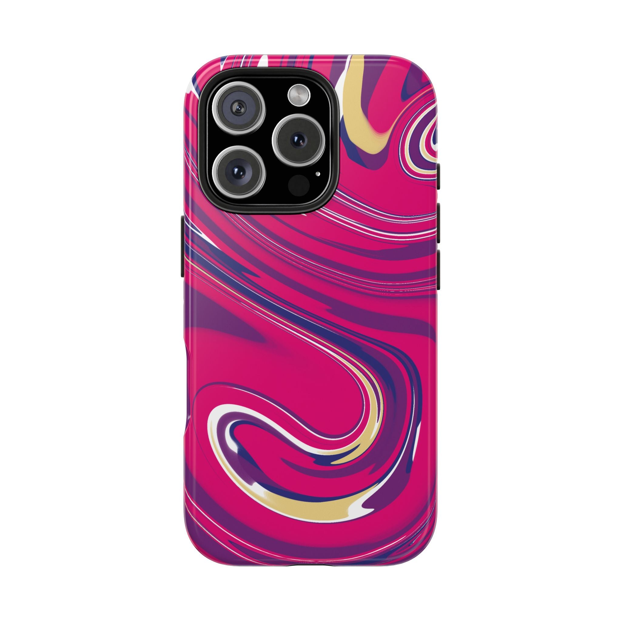 Purple & Pink Messy Marble Swirl