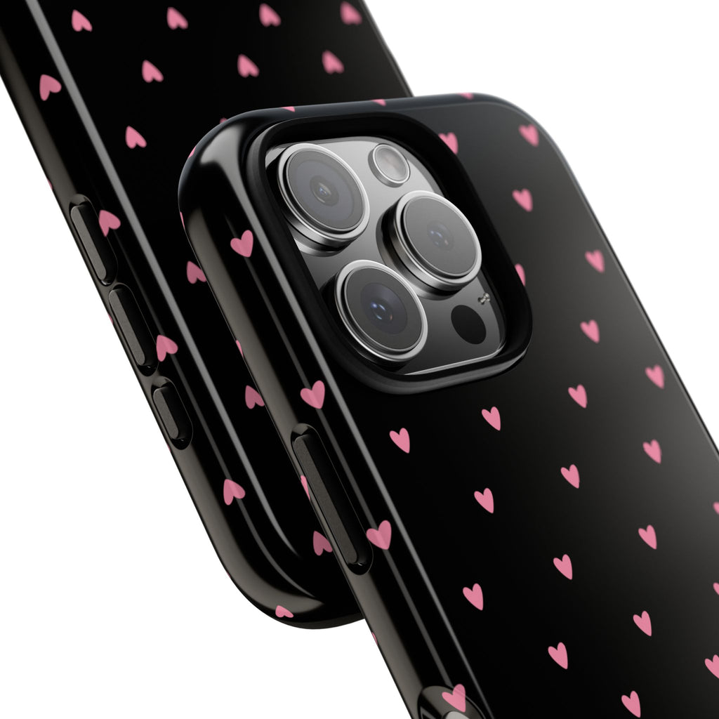 Black & Pink Heart Pattern