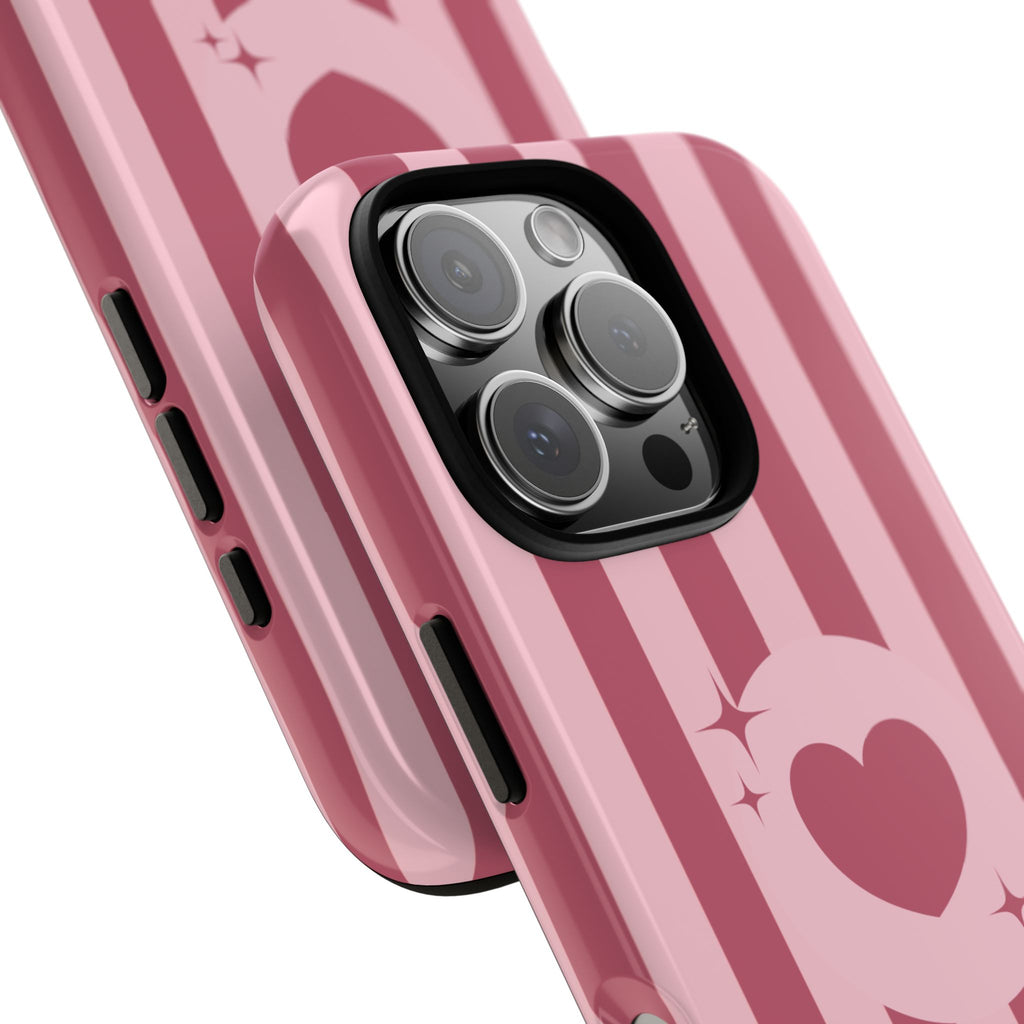 Pink Stripe Heart