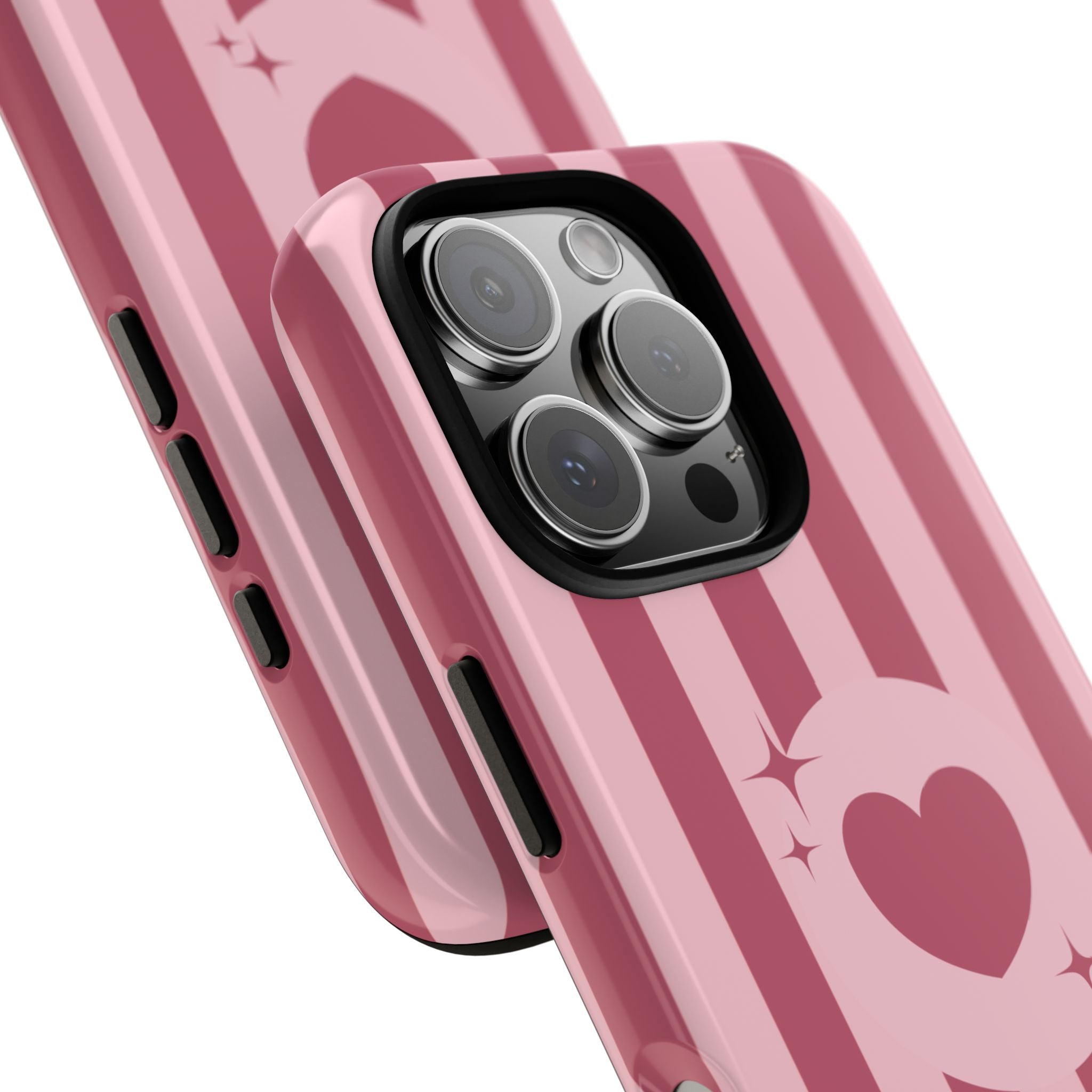 Pink Stripe Heart
