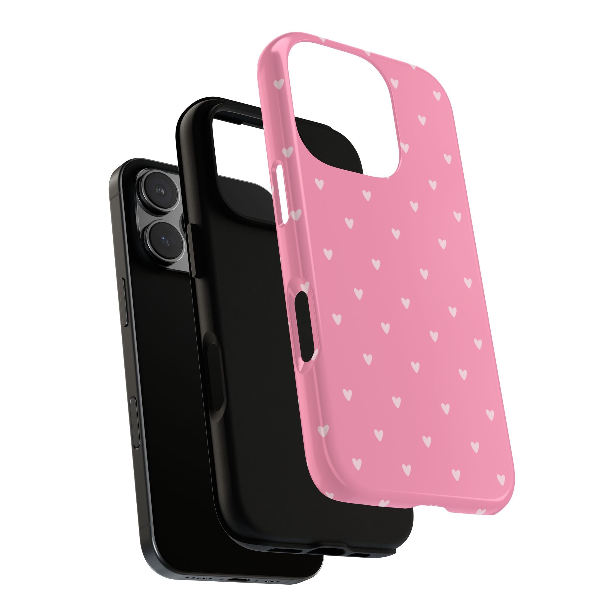 Light Pink & Pink Heart Pattern