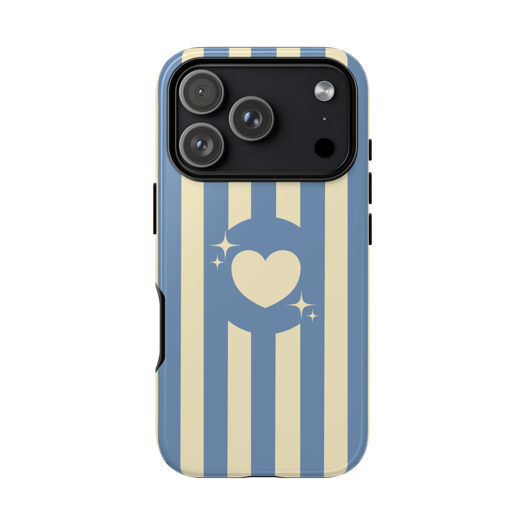 Blue Stripe Heart