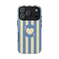 Blue Stripe Heart
