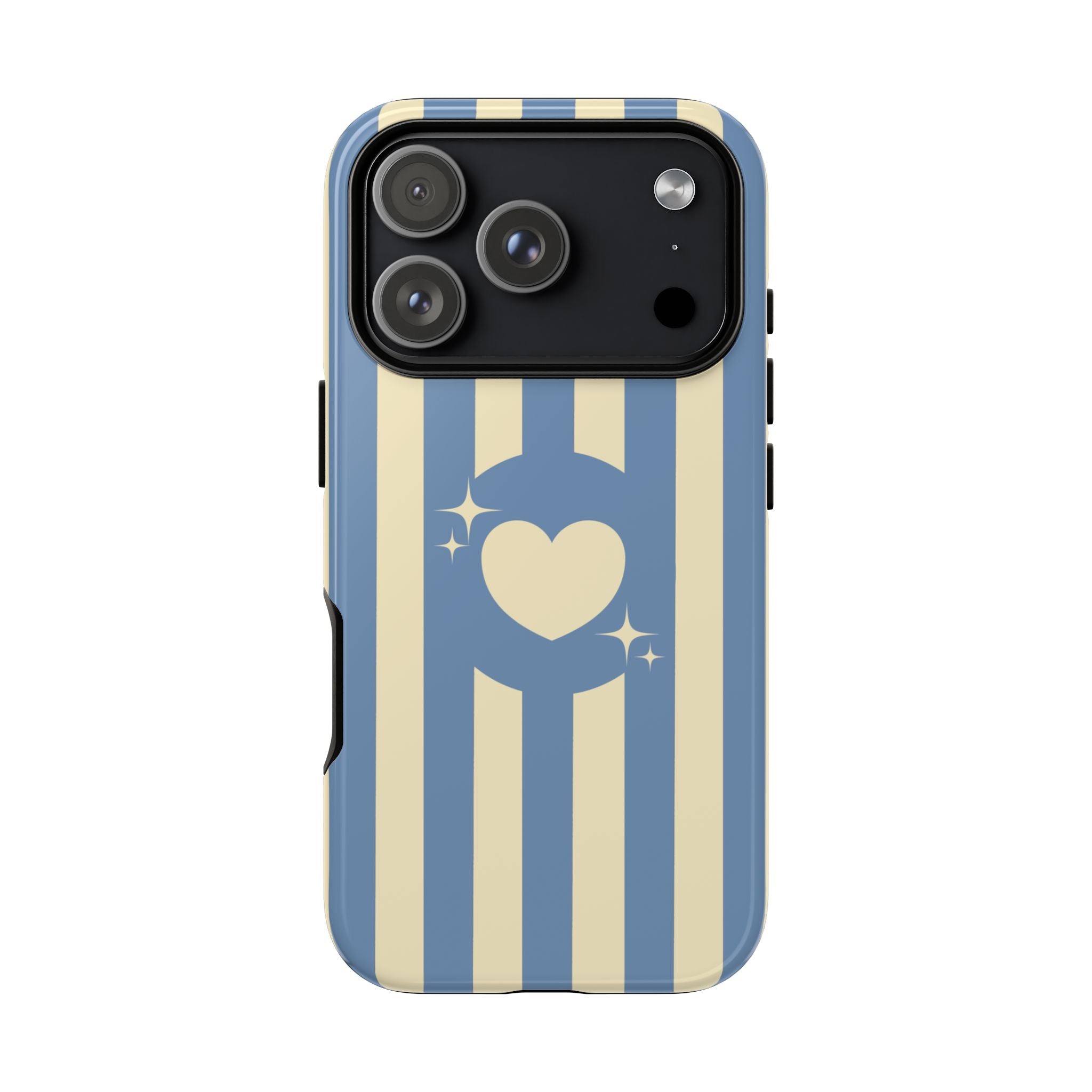 Blue Stripe Heart
