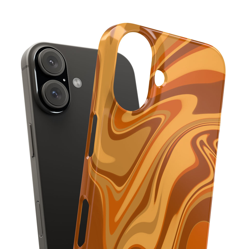 Vintage Swirl Brown Marble Pattern