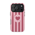 Pink Stripe Heart