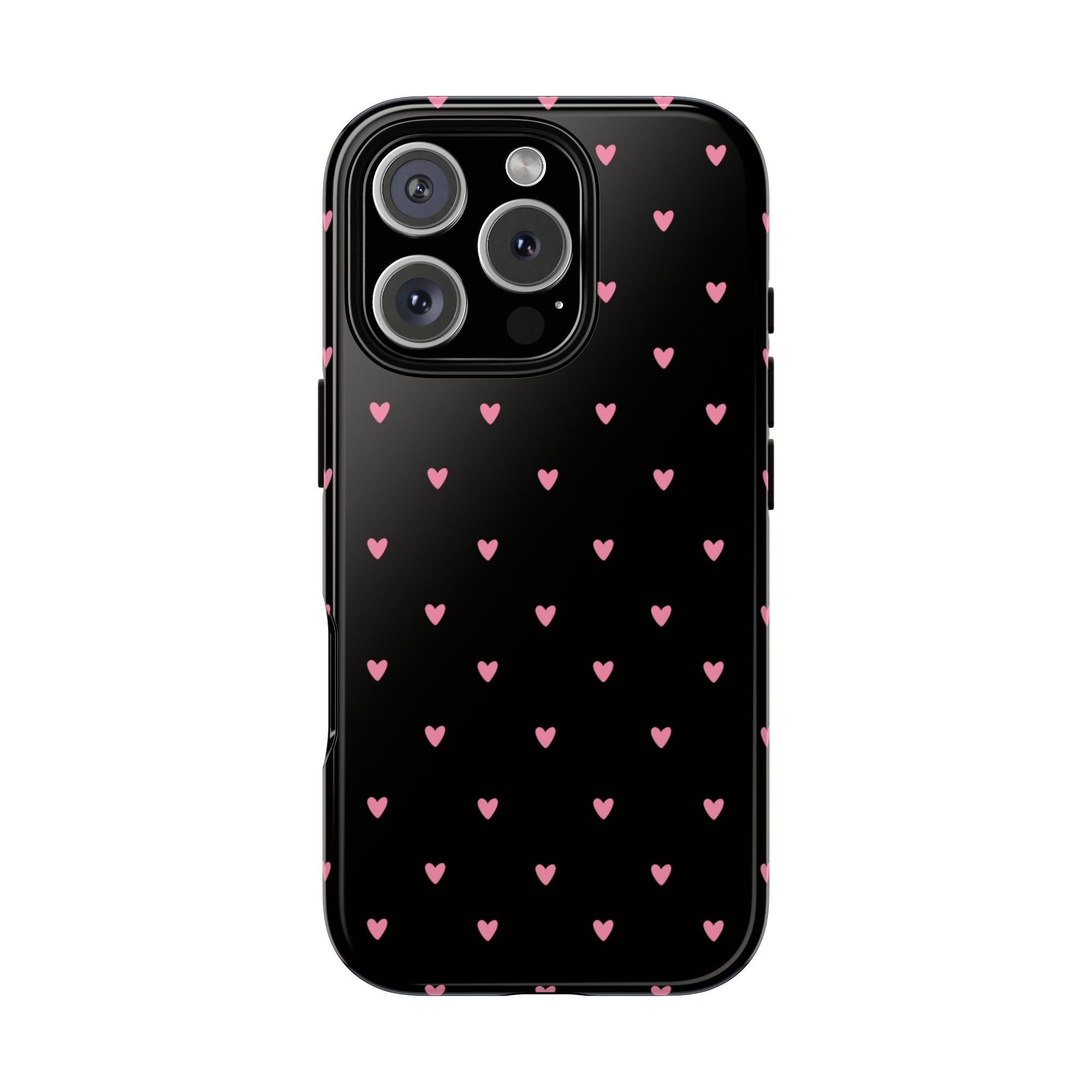 Black & Pink Heart Pattern