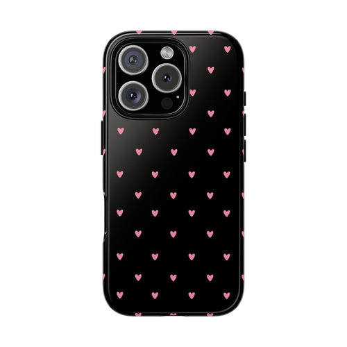 Black & Pink Heart Pattern