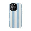Striped Pastel Blue & White
